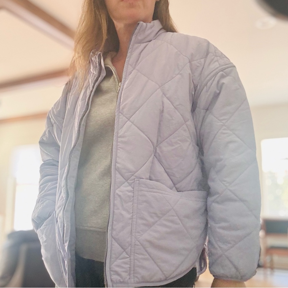 Target All In Motion Lilac Purple Quilted Jacket  + medium - Picture 3 of 7